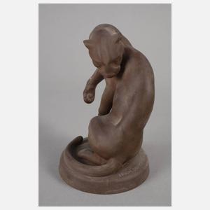 Meissen "Panther, sich leckend"