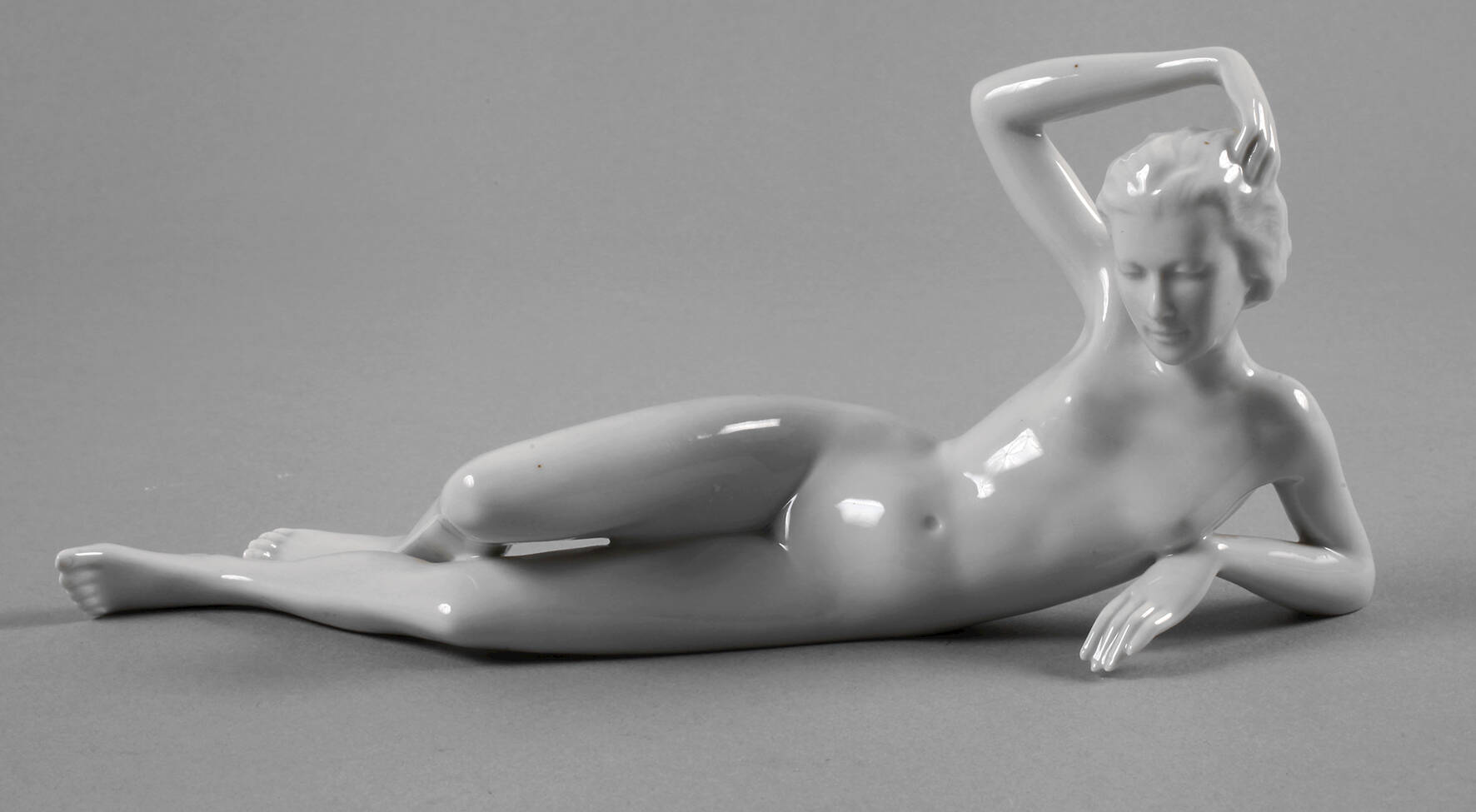 Metzler & Ortloff Ilmenau liegender Damenakt