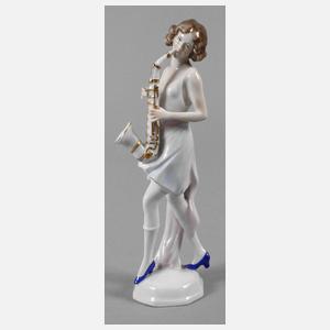 Scheibe-Alsbach Dame mit Saxophon