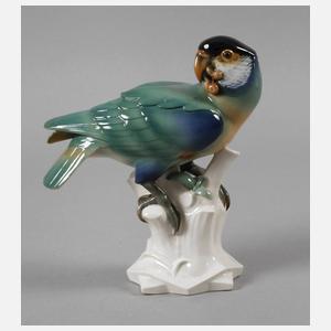 Schwarzburger Werkstätten "Papagei mit Kirschen"