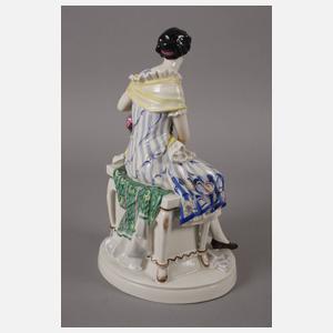 Schwarzburger Werkstätten "Frau mit Rosenkorb"