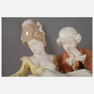 Goldscheider großer Lampenfuß "Schachmatt"