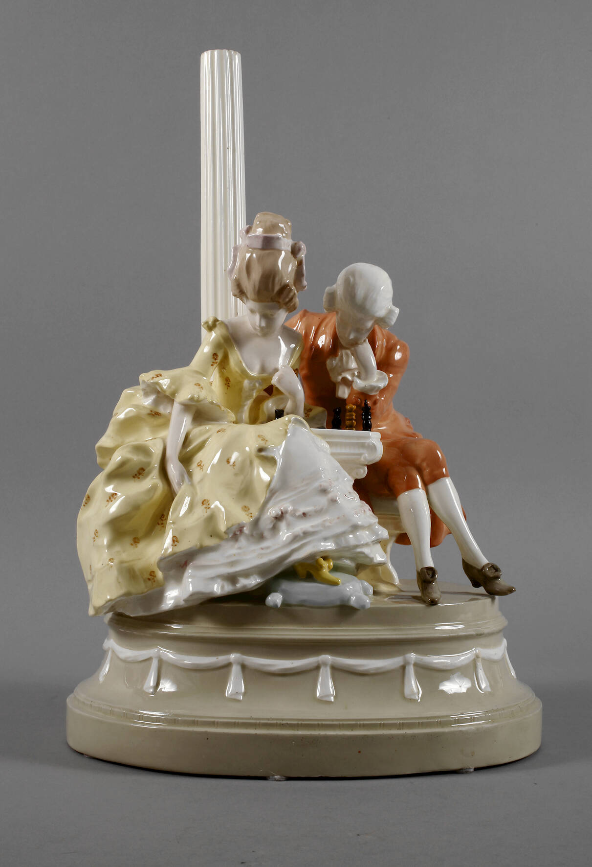 Goldscheider großer Lampenfuß "Schachmatt"