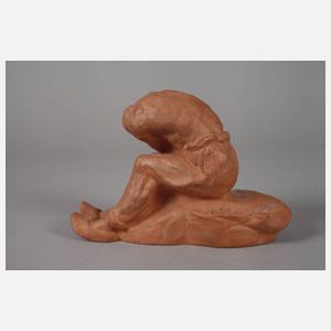 Amadeo Gennarelli Terrakottafigur "Schmerz"