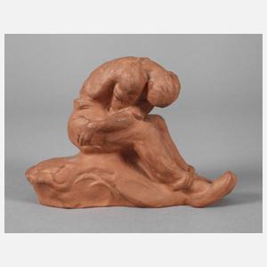 Amadeo Gennarelli Terrakottafigur "Schmerz"