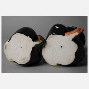 Gmundner Keramik paar asiatische Figuren