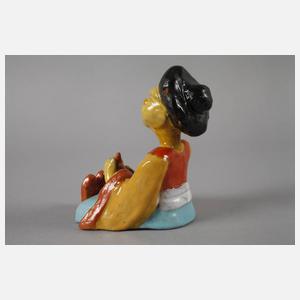 Sitzender Asiate mit Laute