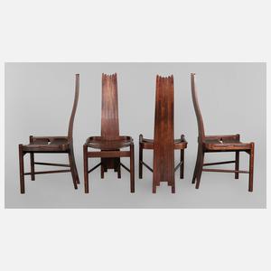 Vier Hochlehnstühle