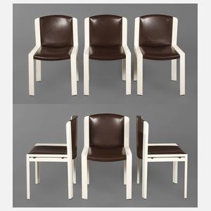 Sechs Stühle Joe Colombo