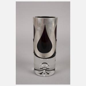 Italien Designvase mit Zinnmontierung