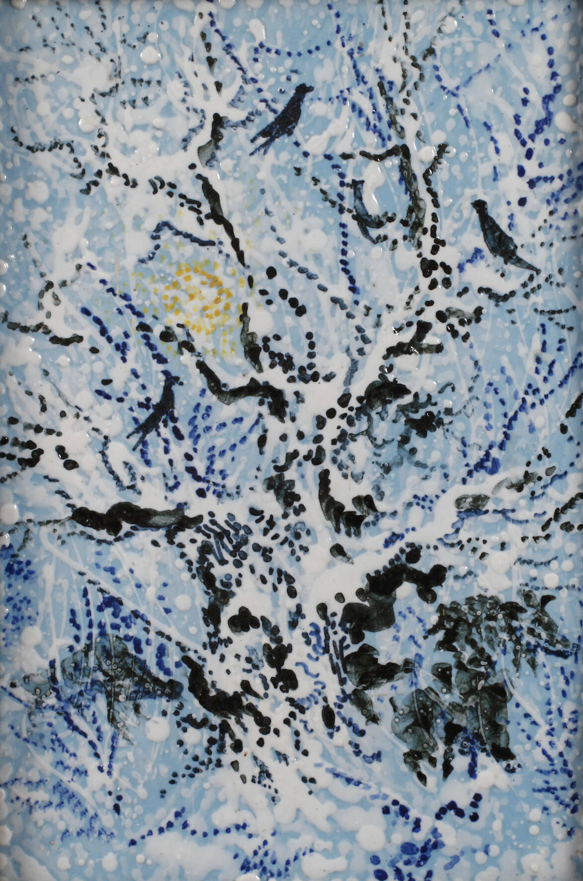 Bildplatte Winterbaum