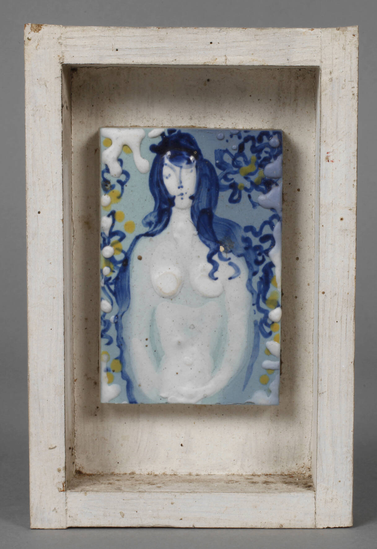 Meissen kleine Bildplatte Damenakt