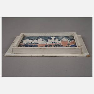 Meissen Bildplatte Festungsansicht