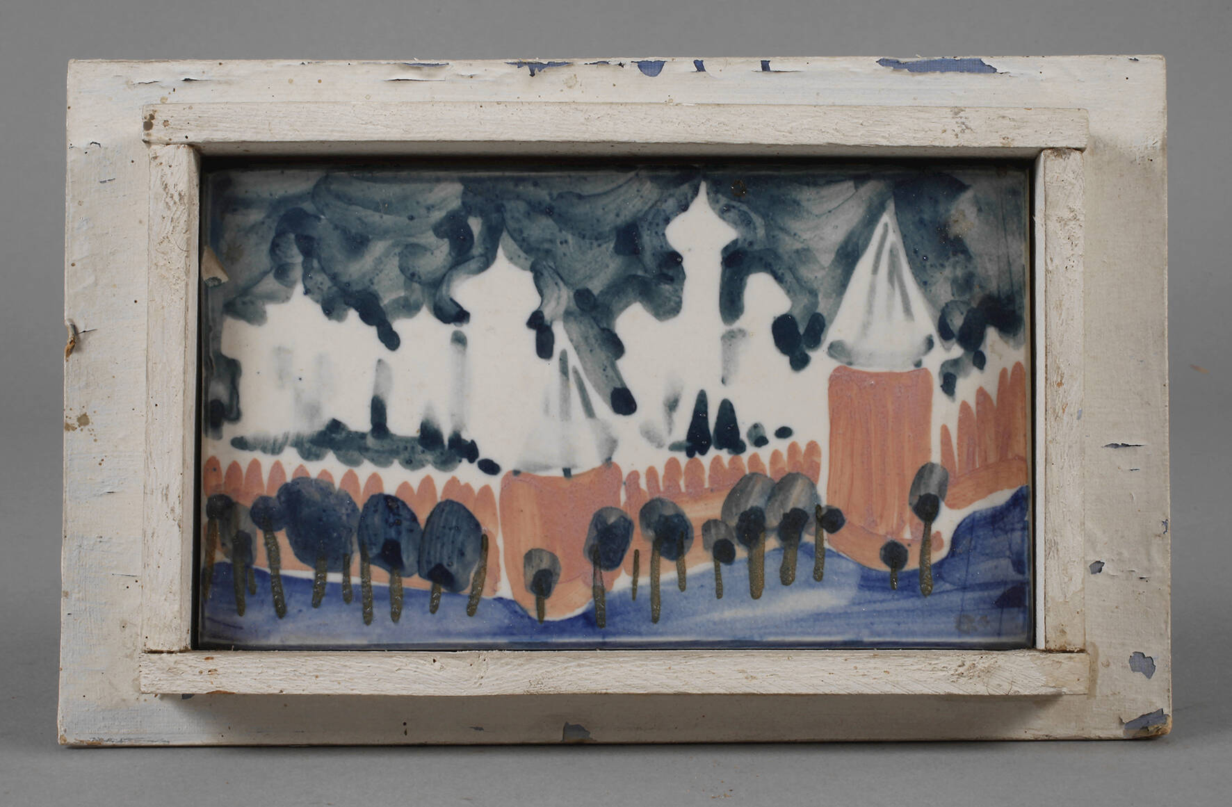 Meissen Bildplatte Festungsansicht