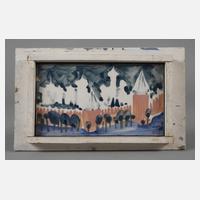 Meissen Bildplatte Festungsansicht111