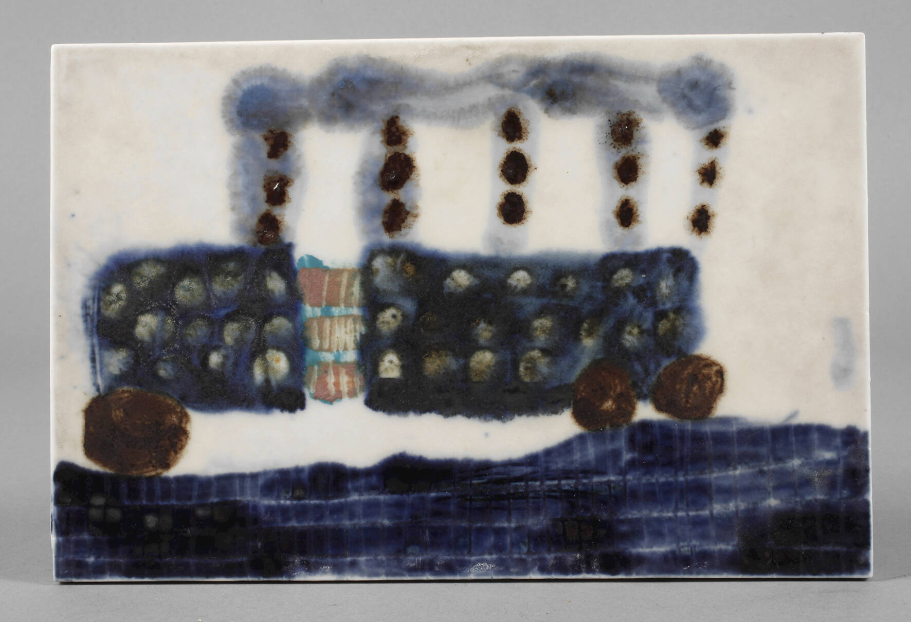 Meissen Bildplatte Automobil