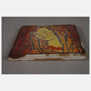 Meissen Bildplatte Madonna