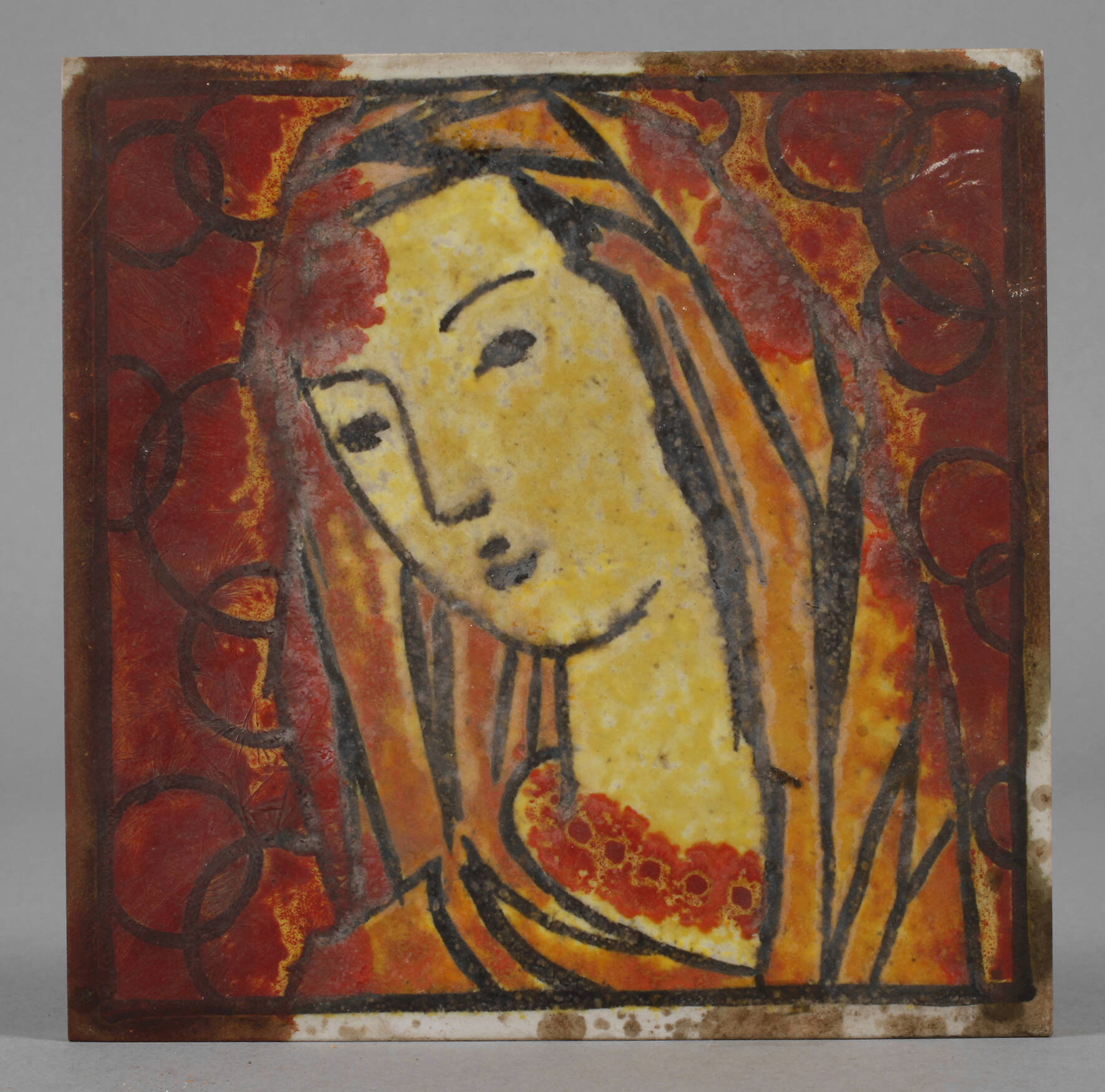 Meissen Bildplatte Madonna