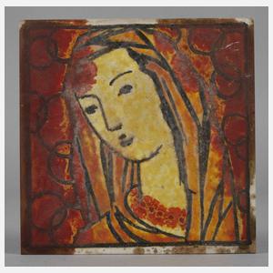 Meissen Bildplatte Madonna