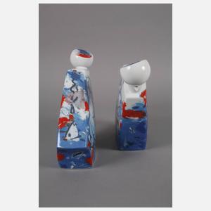 Rosenthal Paar Trinkflaschen "Adam und Eva"