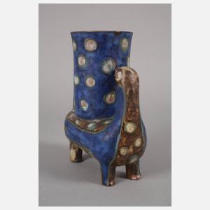 Eva Fritz-Lindner skurrile Vogelvase