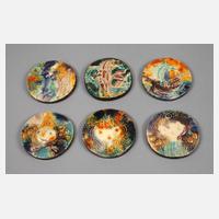 Sechs Plaketten Heinz Werner111