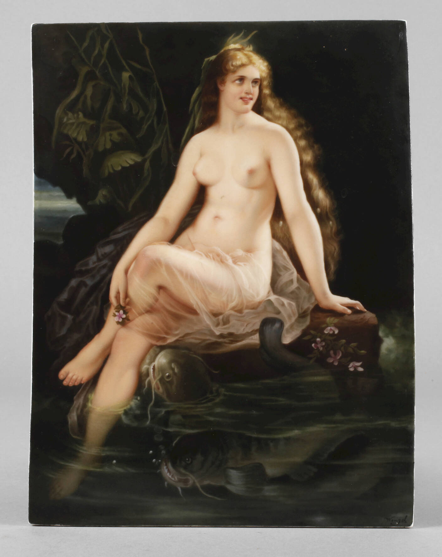 KPM Berlin Bildplatte Nymphe