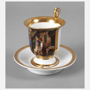 Sammeltasse mit Genreszene