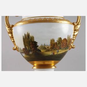 Hutschenreuther große Prunkvase mit Landschaftsmalerei