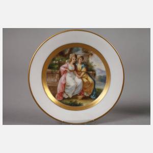 Hutschenreuther Paar kleine Portraitteller