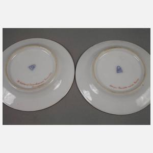 Hutschenreuther Paar kleine Portraitteller