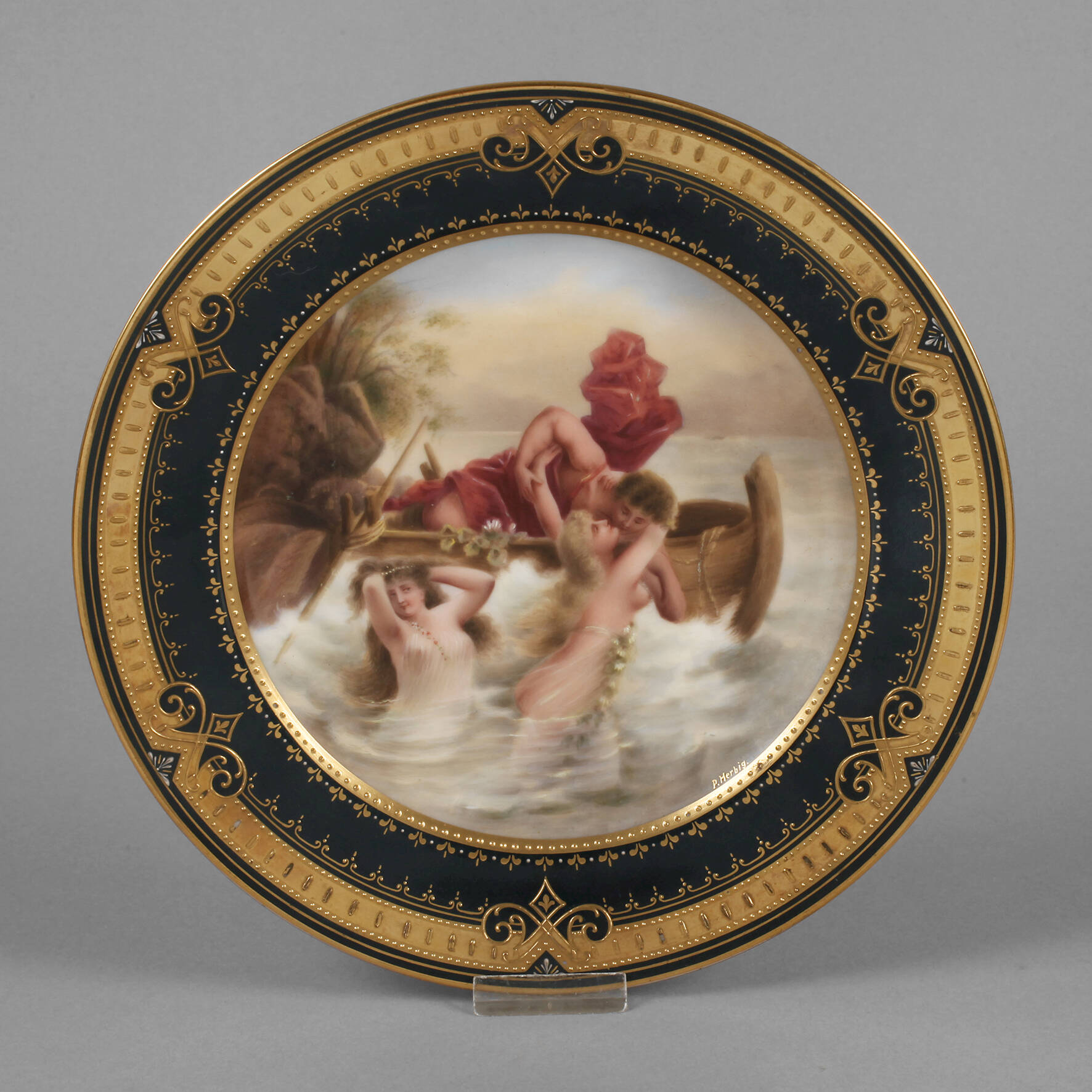 Wiener Prunkteller "Kuss der Wellen"