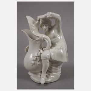 Alt-Wien figürliche Essig- und Ölkanne