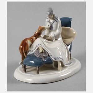 Goebel Dame mit Windhund