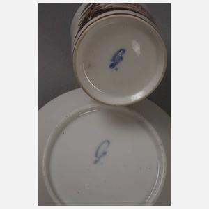 Gotha Restservice mit Sepiamalerei