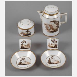 Gotha Restservice mit Sepiamalerei