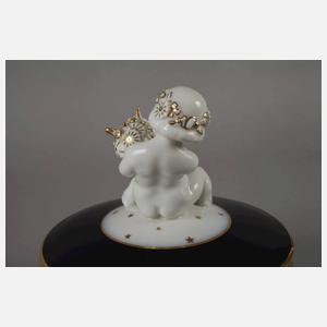 Hutschenreuther Deckeldose mit Putto