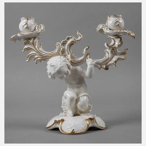 Hutschenreuther Leuchter mit Putto