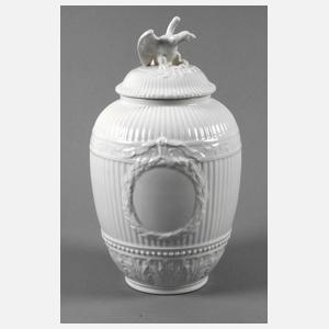 KPM Berlin Deckelvase mit Adlerbekrönung