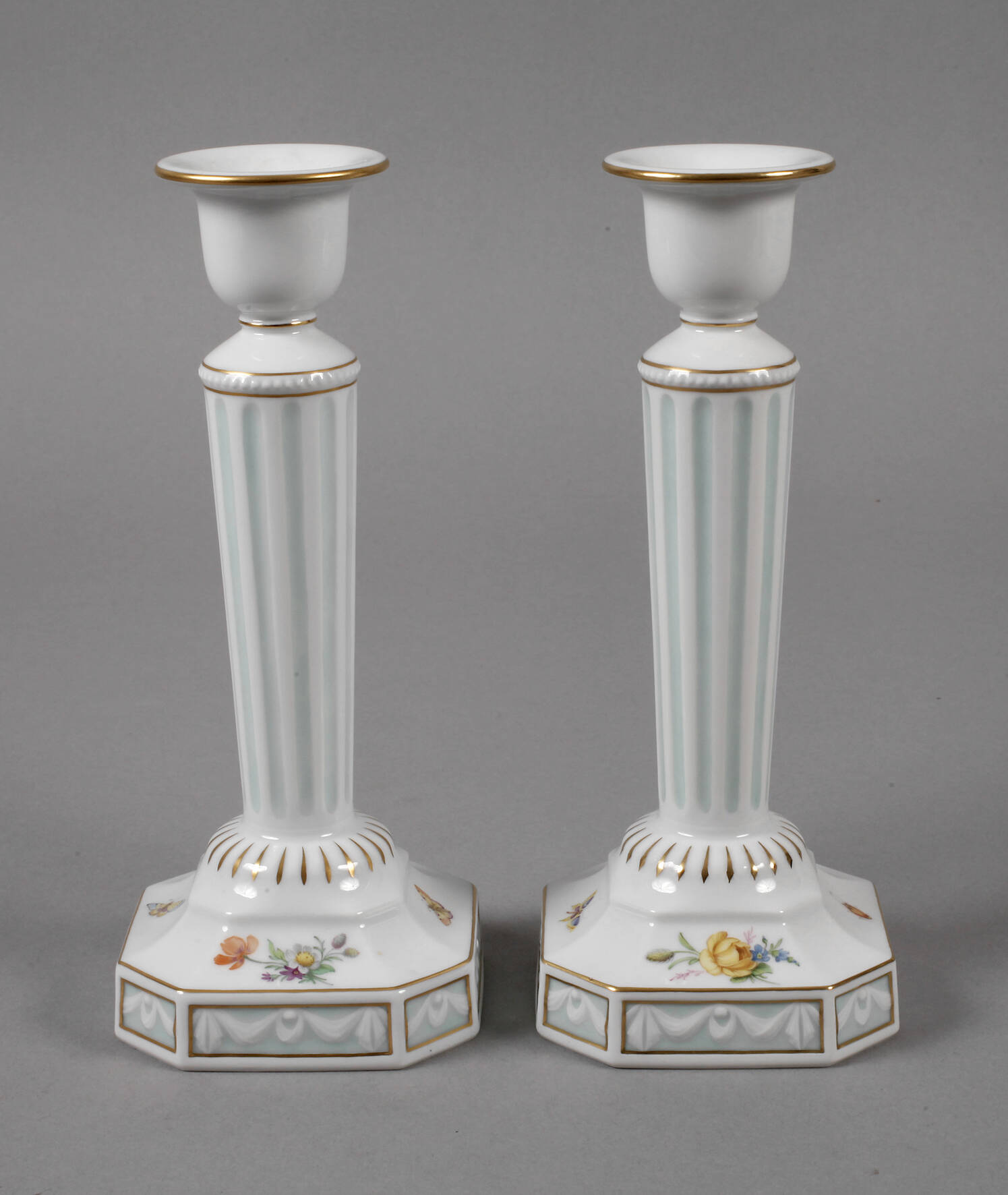 KPM Berlin Paar Kerzenleuchter "Kurland"