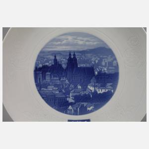 Meissen Wandteller "Plauen i. V."