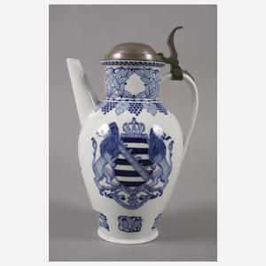 Meissen Weinkanne Jugendstil