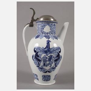 Meissen Weinkanne Jugendstil