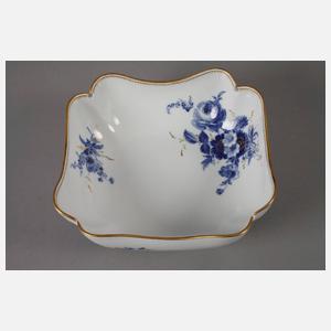 Meissen Schale "Blaue Blume mit Goldgräsern"