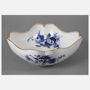 Meissen Schale "Blaue Blume mit Goldgräsern"