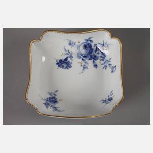 Meissen kleine Schale "Blaue Blume mit Goldgräsern"