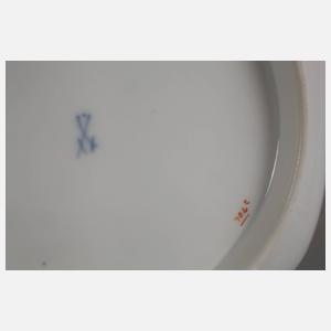 Meissen kleine Schale "Blaue Blume mit Goldgräsern"
