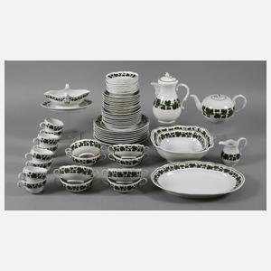 Meissen umfangreiches Service mit Weinlaubdekor