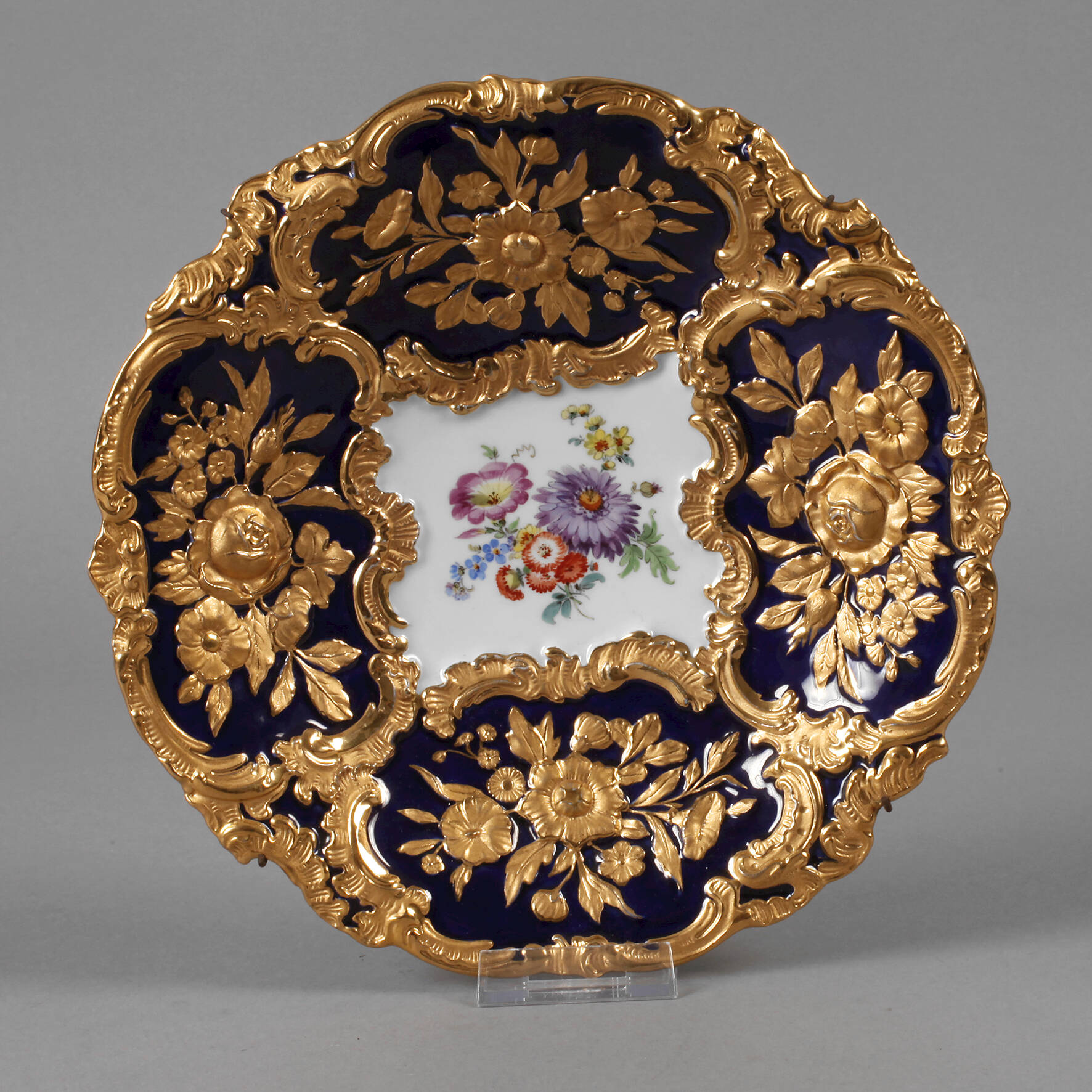 Meissen Prunkteller "Blumenbukett"