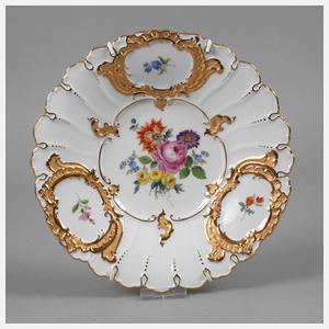 Meissen kleiner Prunkteller "Blumenbukett"
